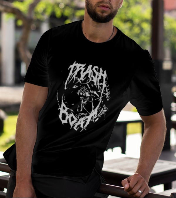Trash Boat Halloween Occult Symbol Black T-Shirt