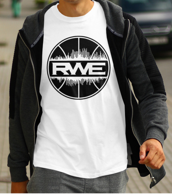 Over Time RWE Soundwave Basketball Circle T-Shirt