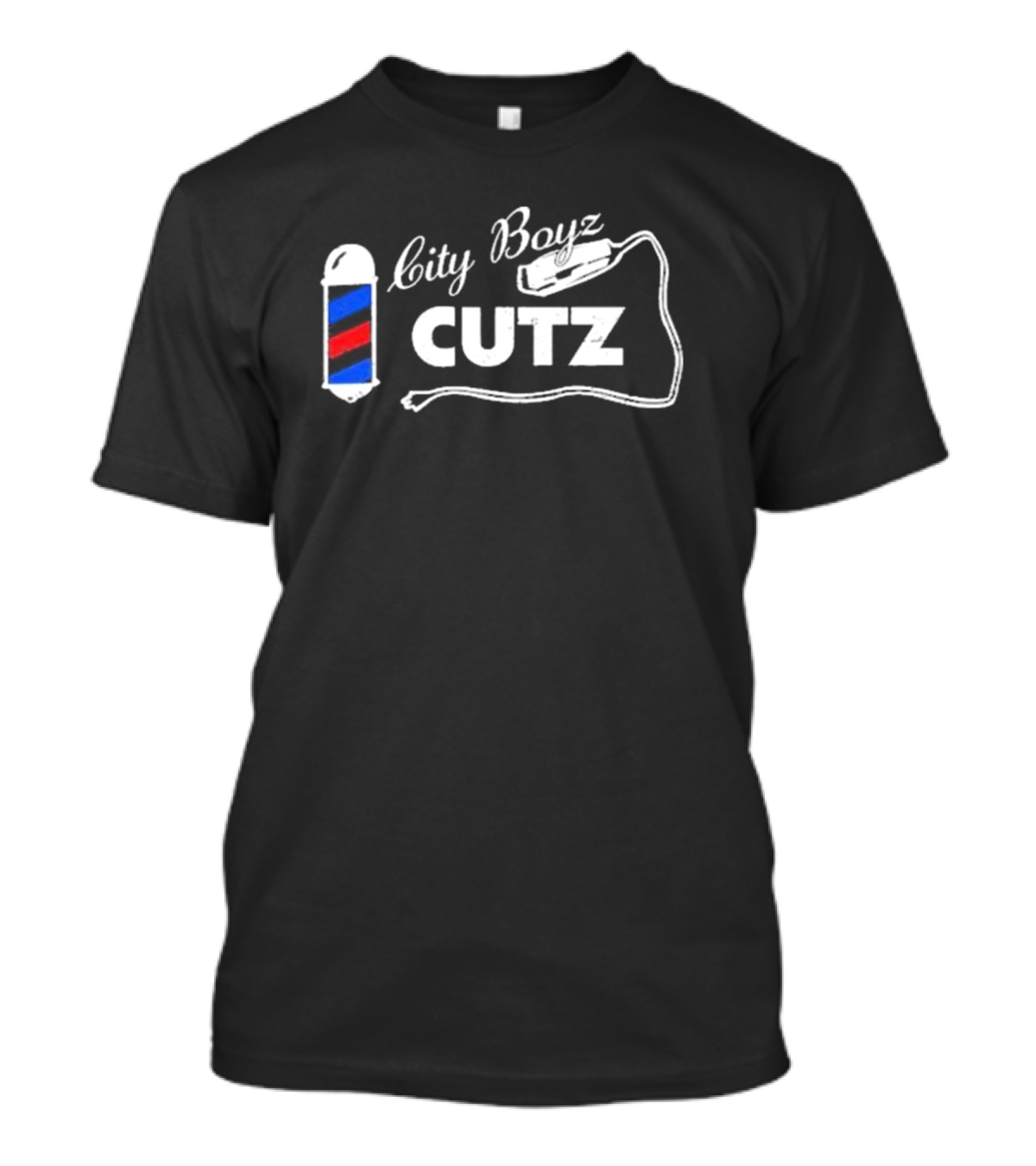 City Boyz Cutz Barber Pole Clipper T-Shirt