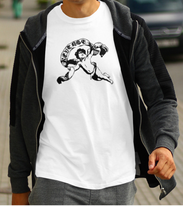 Revenge Cherub Holding Banner In T-Shirt