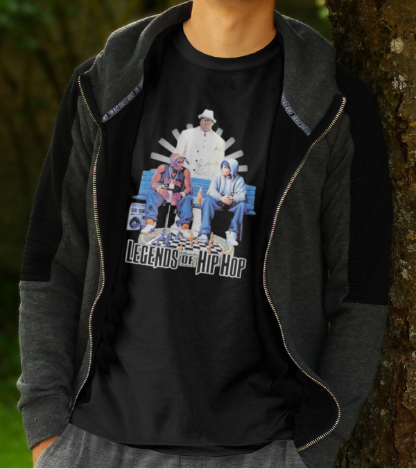 The Eminem Show Legends Of Hip Hop Bench Chess Game Boombox Trio T-Shirt