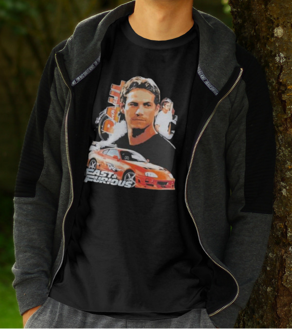 Fast And Furious Paul Walker Toyota Supra T-Shirt
