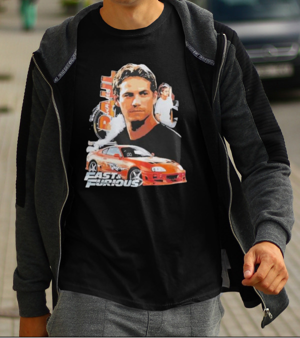 Fast And Furious Paul Walker Toyota Supra T-Shirt