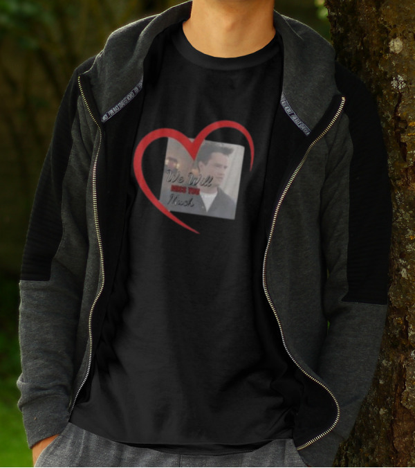 We Will Miss You Much Heart Matthew Perry T-Shirt
