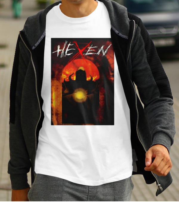 Hexen Video Game Cover Art With Demonic Figure And Glowing Orb T-Shirt