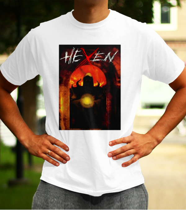 Hexen Video Game Cover Art With Demonic Figure And Glowing Orb T-Shirt
