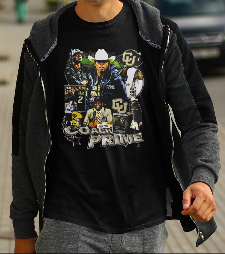 Coach Prime Deion Sanders Football Legend CU Buffs Athletic Excellence T-Shirt