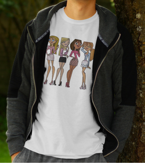 Mean Girls X Total Drama Island Characters Crossover T-Shirt