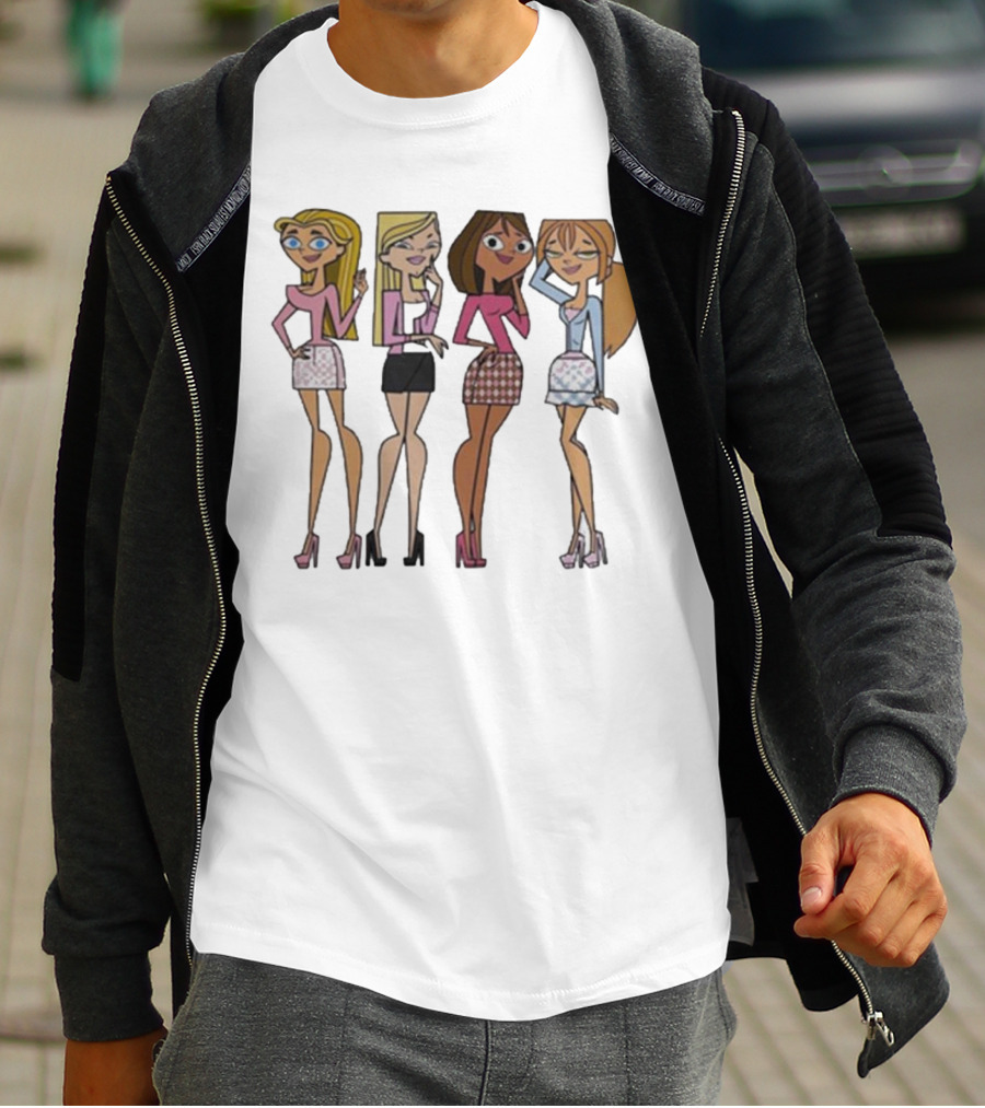 Mean Girls X Total Drama Island Characters Crossover T-Shirt