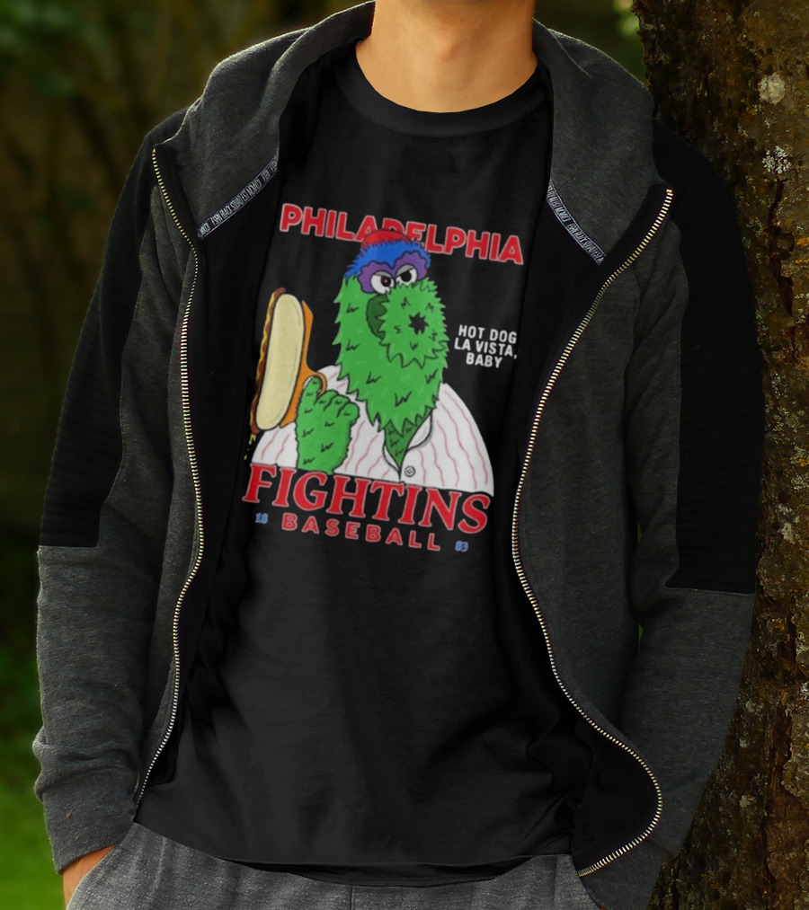 Philadelphia Phillies Phanatic Fightins Baseball Hot Dog La Vista Baby T-Shirt