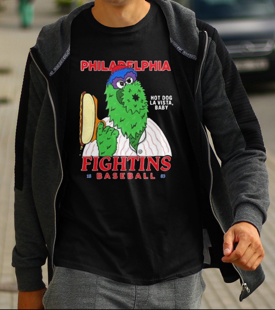 Philadelphia Phillies Phanatic Fightins Baseball Hot Dog La Vista Baby T-Shirt