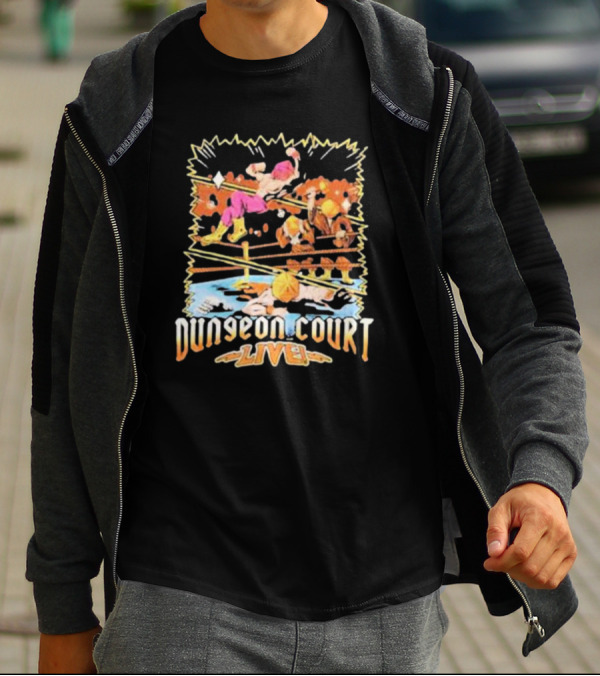 Naddpod Dungeon Court Live Wrestling Iconics T-Shirt