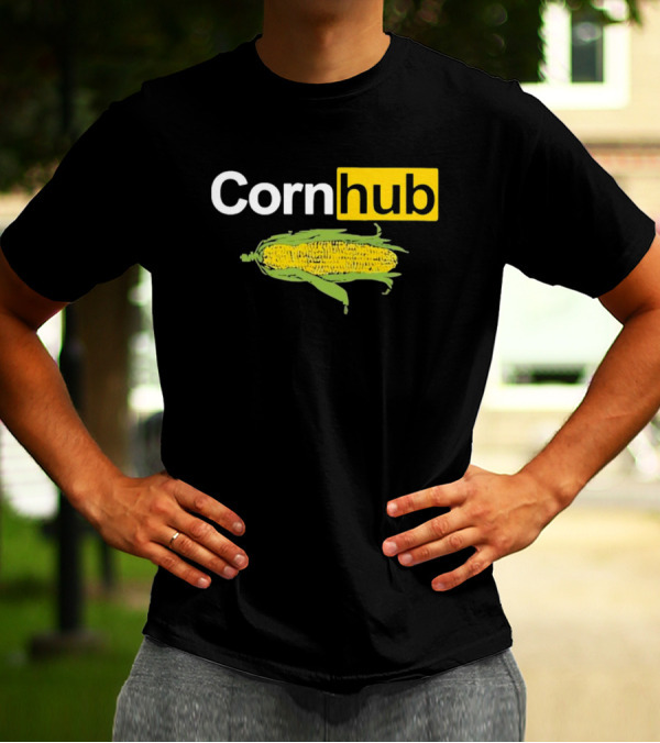 Corn Hub Parody With Corn Cob T-Shirt