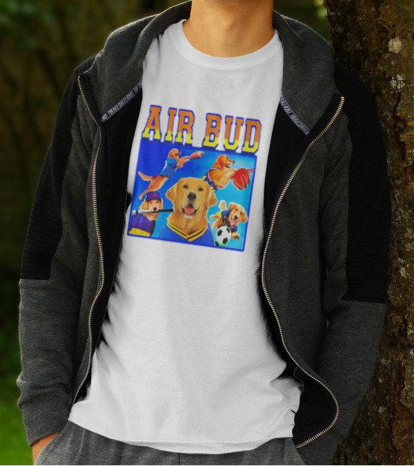 Air Bud Basketball Soccer Baseball Football Dog Iconic Movie Sports T-Shirt