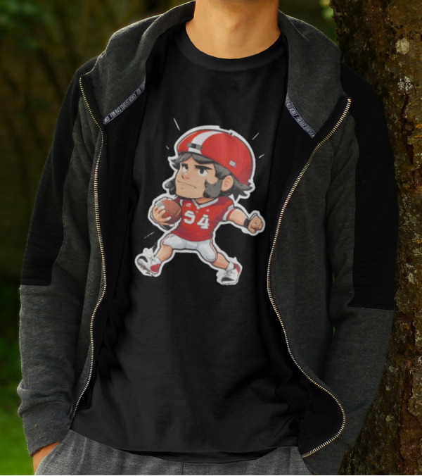Lubby’s Funny Cartoon Football Player Stickers Essential S4 T-Shirt