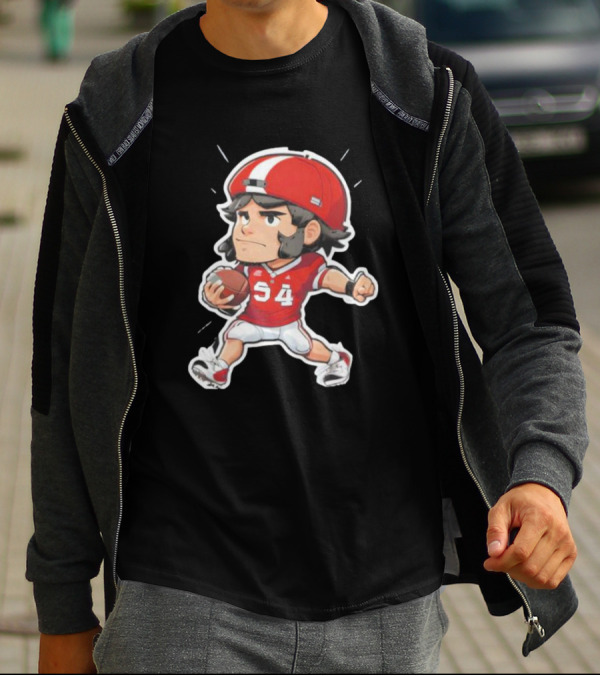 Lubby’s Funny Cartoon Football Player Stickers Essential S4 T-Shirt