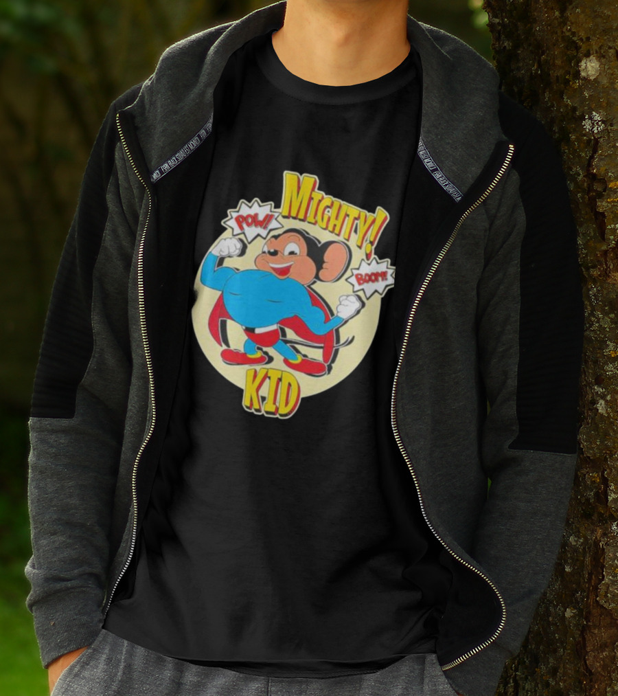 Mighty Kid Superhero Mouse Pow Boom Children's T-Shirt