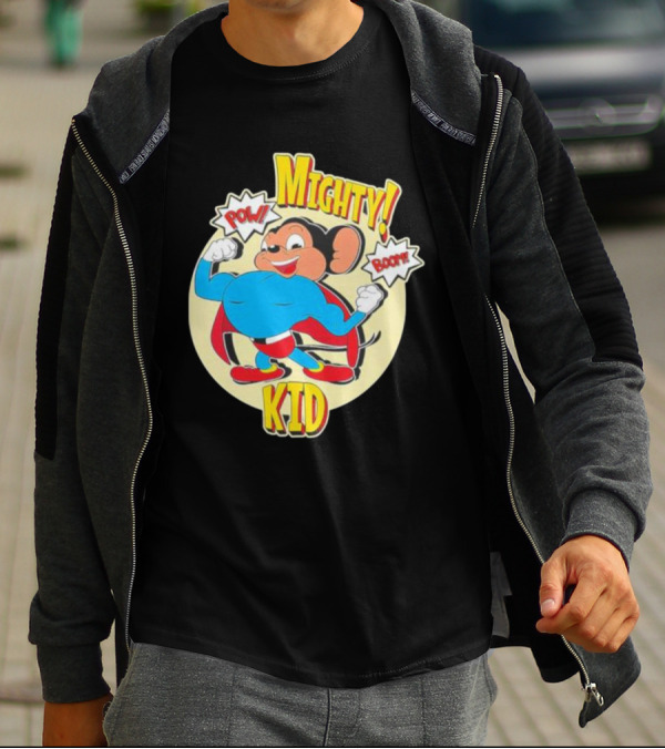 Mighty Kid Superhero Mouse Pow Boom Children's T-Shirt