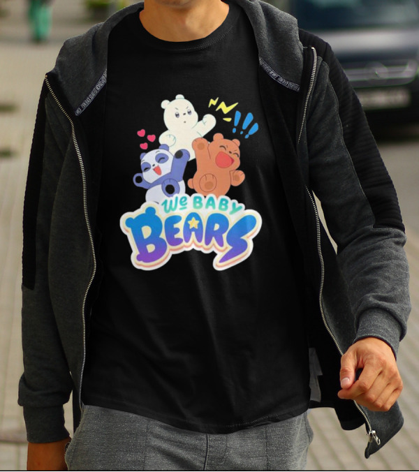 We Baby Bears Trio With Happy Expressions T-Shirt
