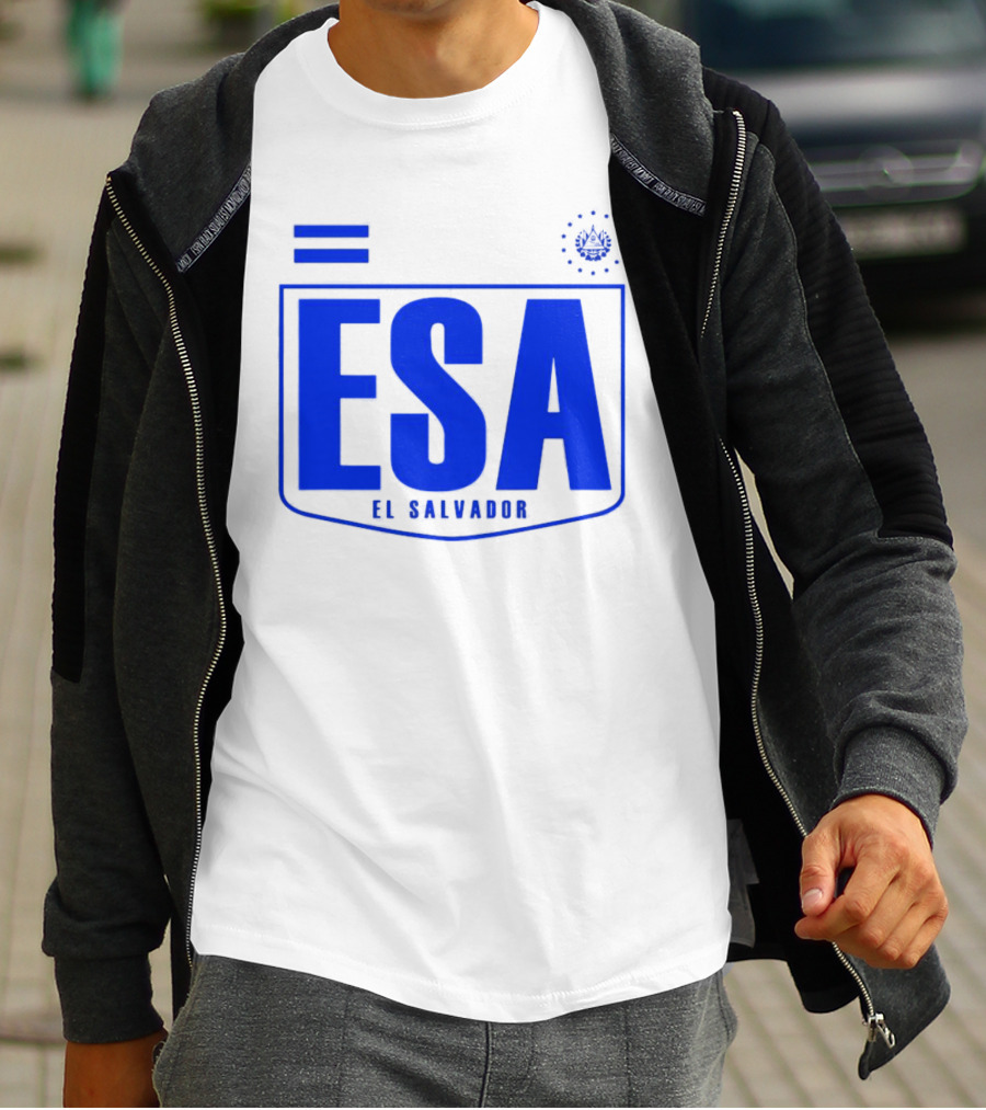 ESA El Salvador Logo Emblem With National T-Shirt