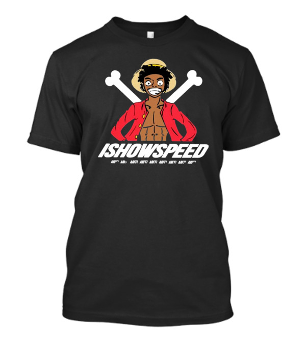 ISHOWSPEED Arff Arff Arff Arff Arff Arff Arff Luffy T-Shirt