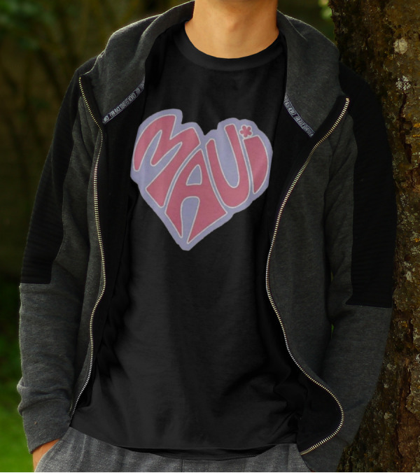 Maui Heart Retro T-Shirt