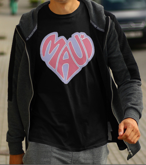 Maui Heart Retro T-Shirt