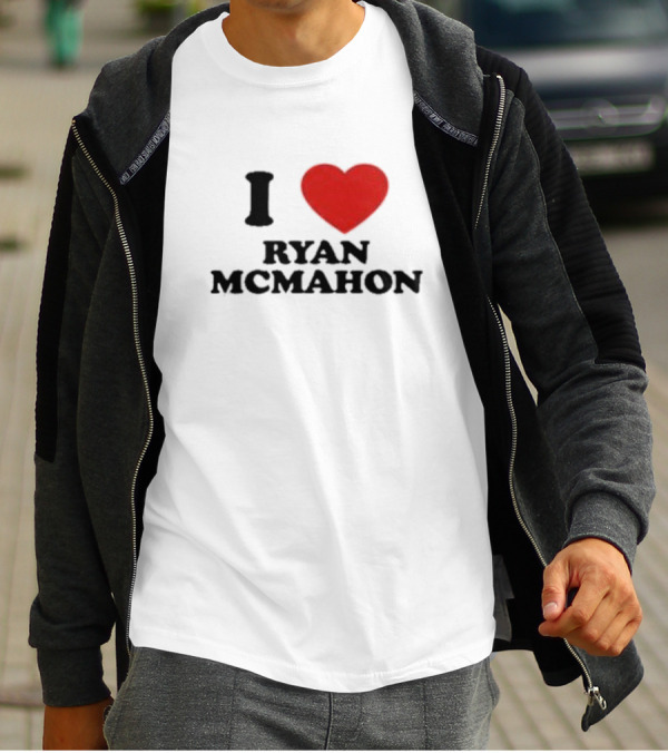 I Love Ryan McMahon Red Heart T-Shirt
