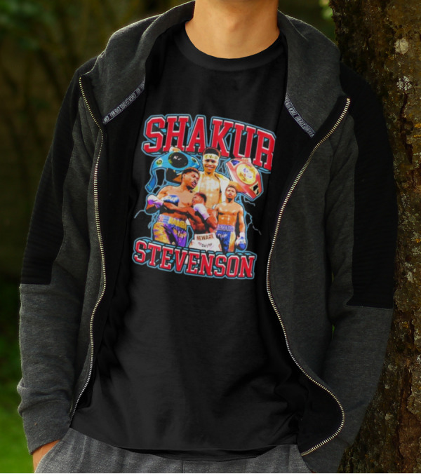 SHakur Stevenson Boxing Champion Newark Gloves T-Shirt