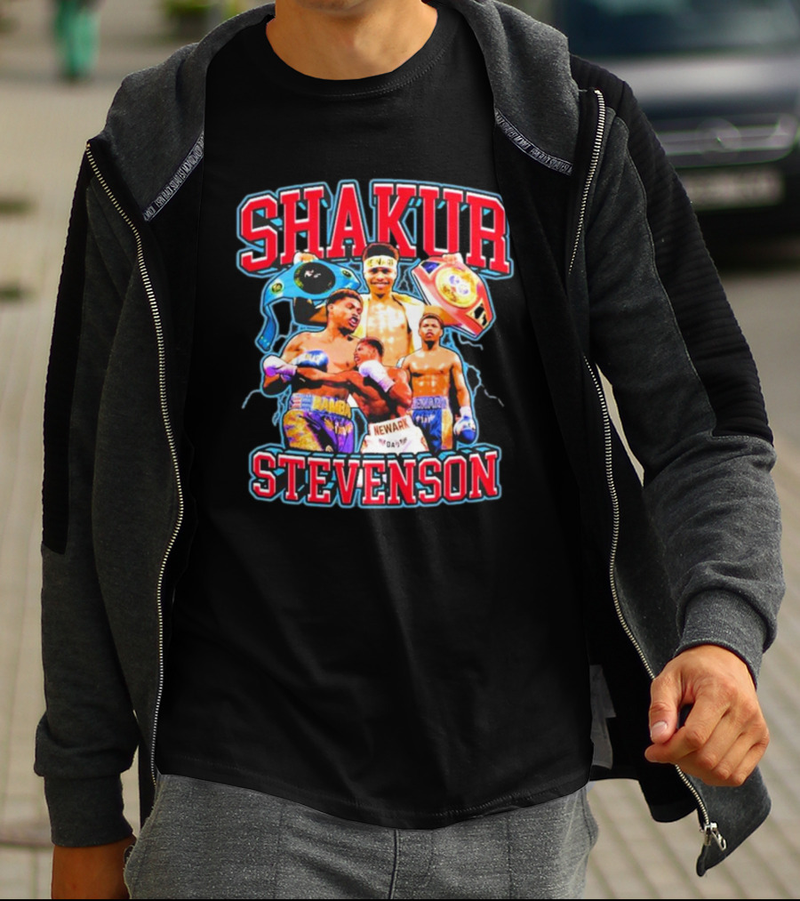 SHakur Stevenson Boxing Champion Newark Gloves T-Shirt