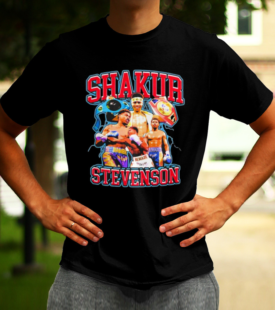 SHakur Stevenson Boxing Champion Newark Gloves T-Shirt