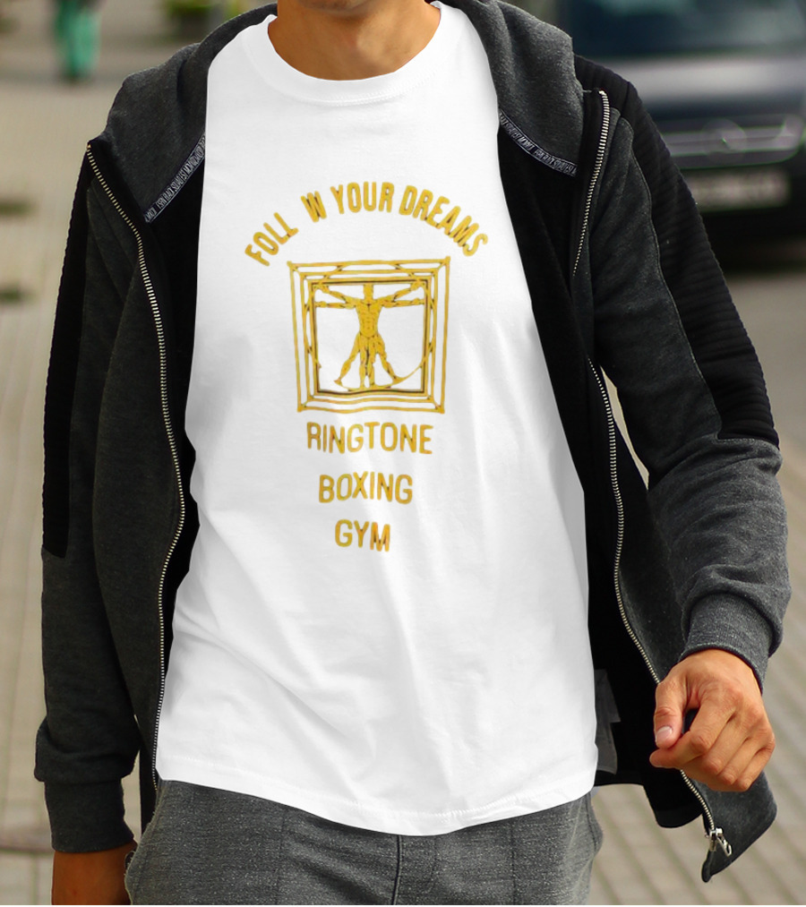 Foll W Your Dreams Ringtone Boxing Gym Vitruvian Man T-Shirt