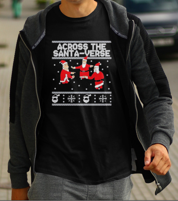 Across The Santa-verse Santa Claus Meme Icons T-Shirt