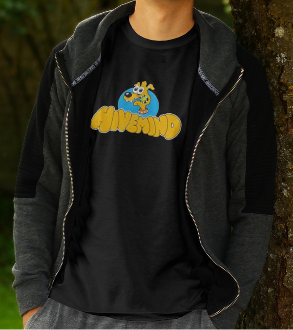 Copes Hivemind French Terry Dog Cartoon T-Shirt