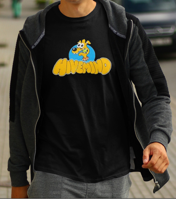 Copes Hivemind French Terry Dog Cartoon T-Shirt