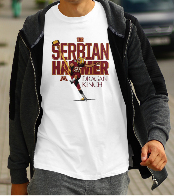The Serbian Hammer Dragan Kesich Minnesota Football 95 T-Shirt