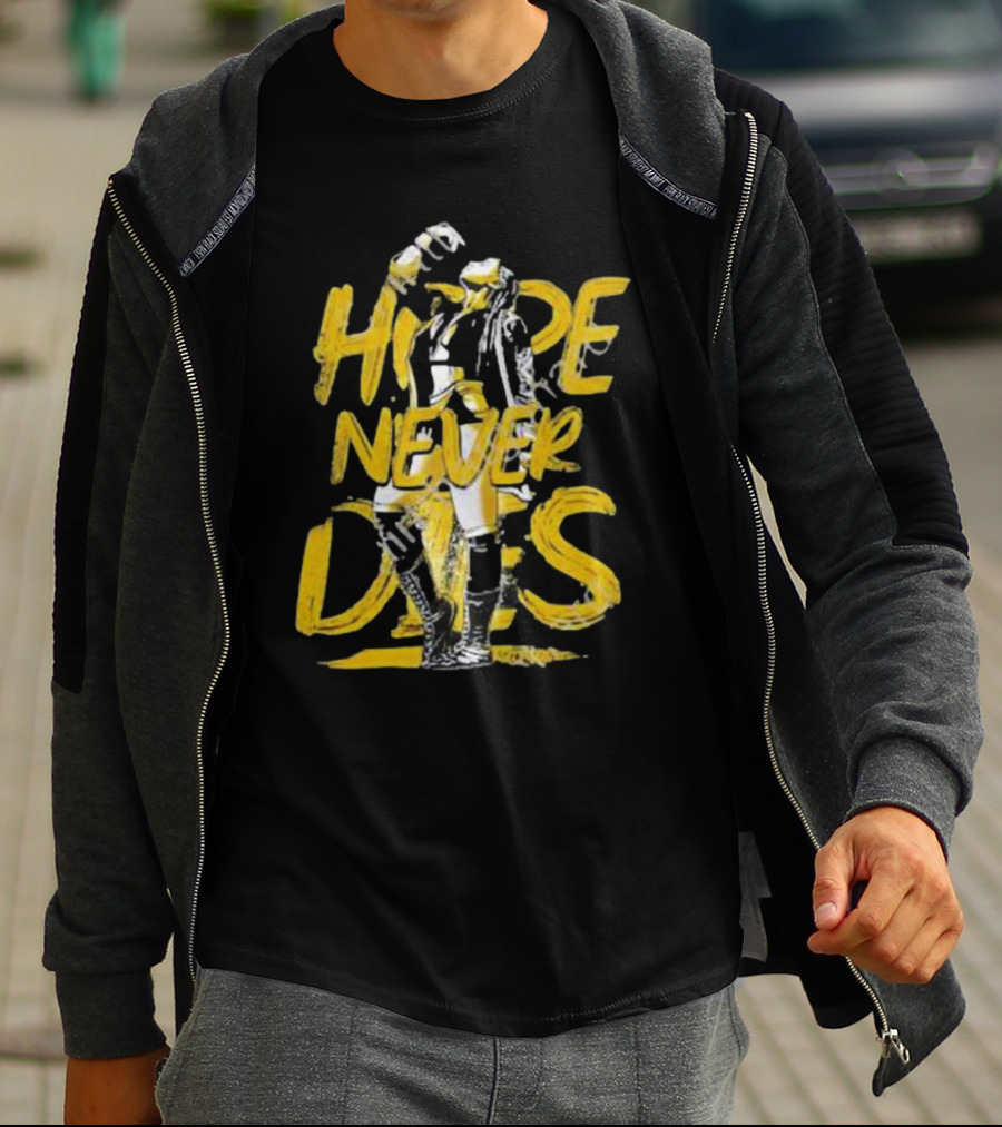 Hope Never Dies Yellow Jacket Pose T-Shirt