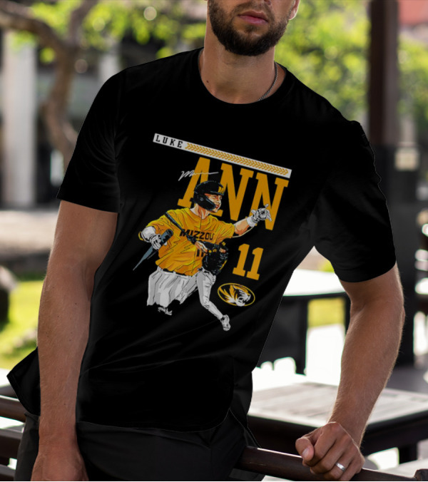 LUKE MANN MIZZOU BASEBALL 11 MISSOURI NCAA TIGERS T-Shirt