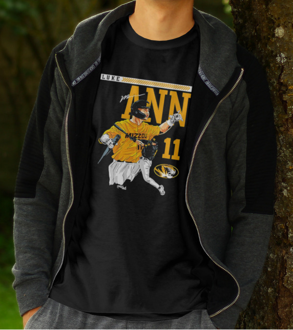 LUKE MANN MIZZOU BASEBALL 11 MISSOURI NCAA TIGERS T-Shirt