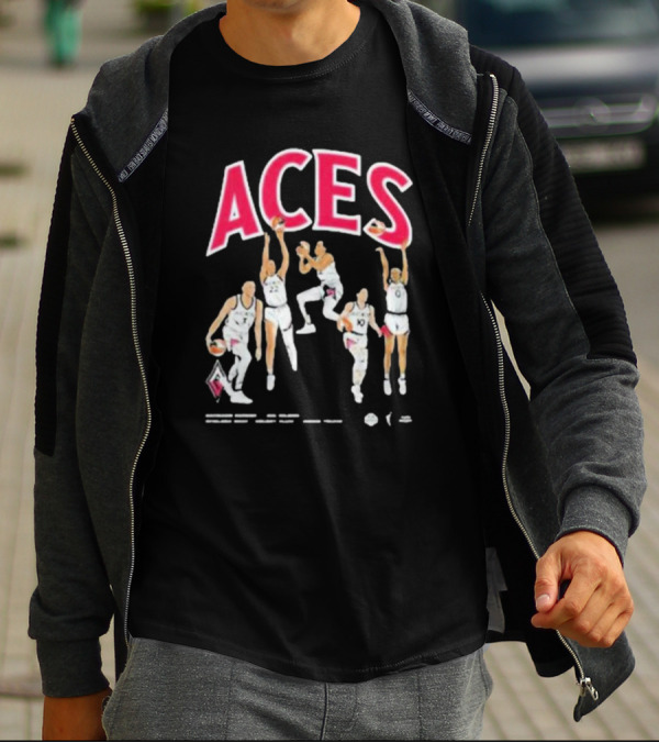ACEs Basketball Team Players Action T-Shirt