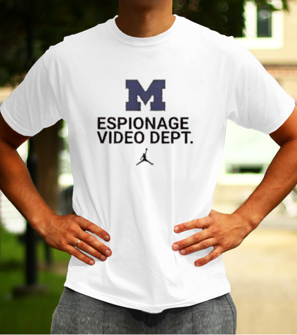 M Michigan Espionage Video Dept Jumpman T-Shirt
