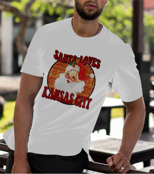 Santa Loves Kansas City T-Shirt
