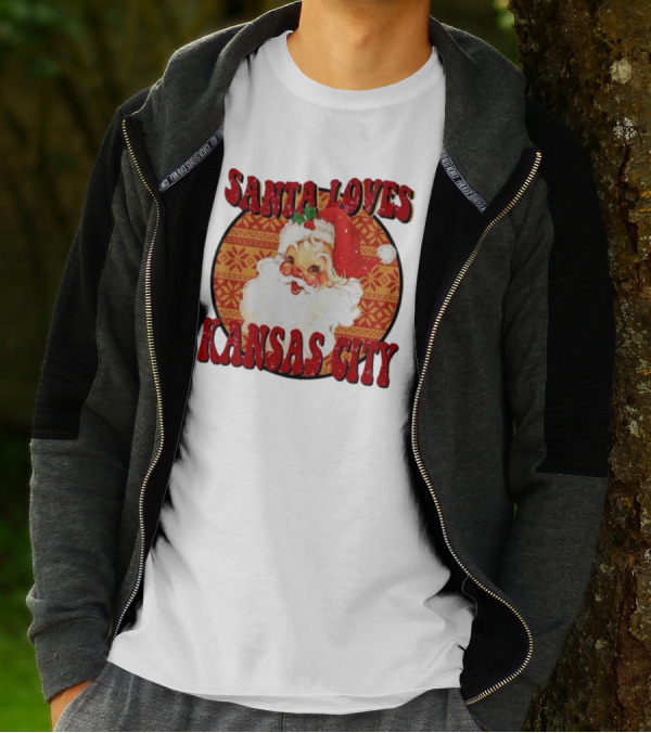 Santa Loves Kansas City T-Shirt