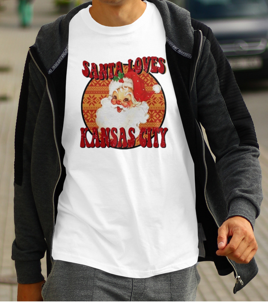 Santa Loves Kansas City T-Shirt