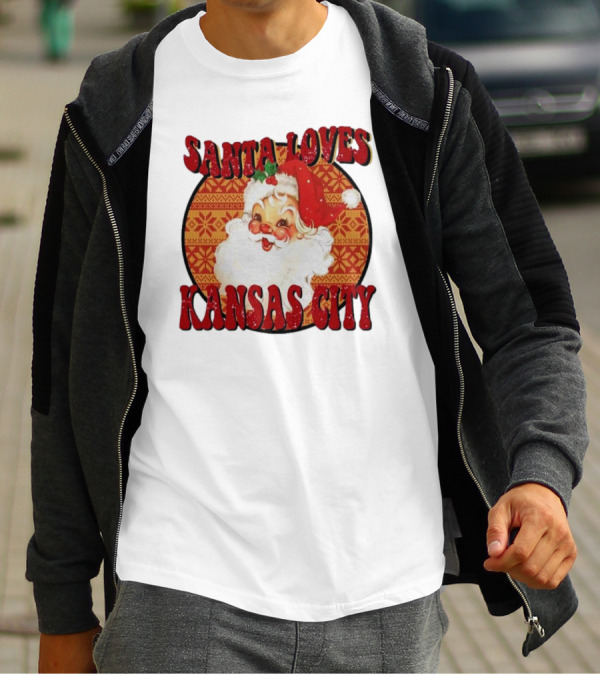 Santa Loves Kansas City T-Shirt