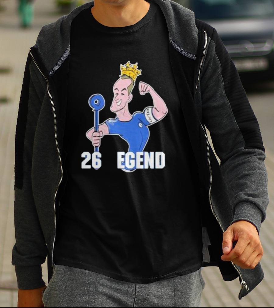 Londons First John Terry 26 Legend Captain Crown T-Shirt