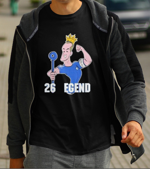 Londons First John Terry 26 Legend Captain Crown T-Shirt