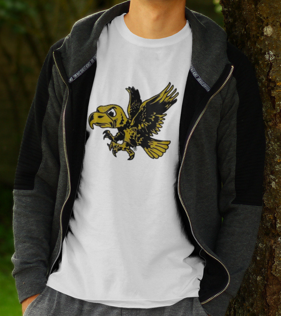 University Of Iowa Vintage Flying Herky Wall Decals T-Shirt