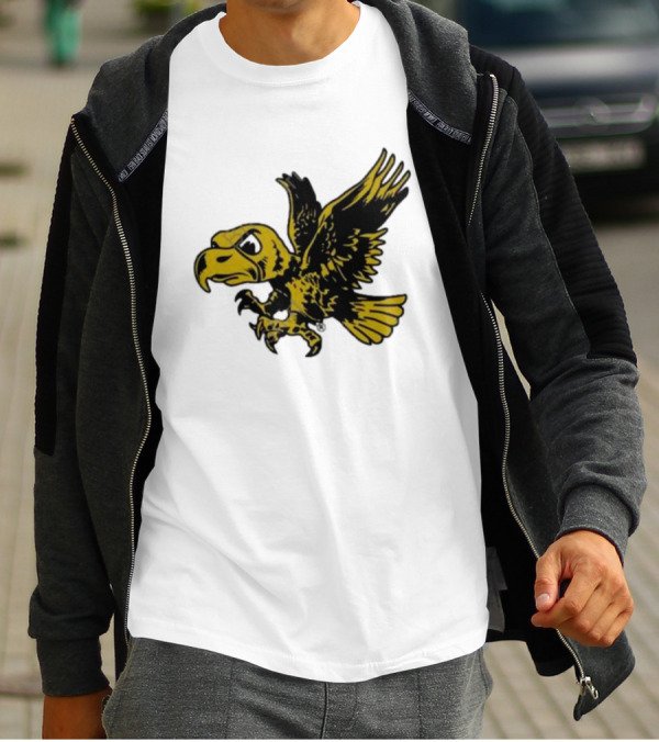 University Of Iowa Vintage Flying Herky Wall Decals T-Shirt