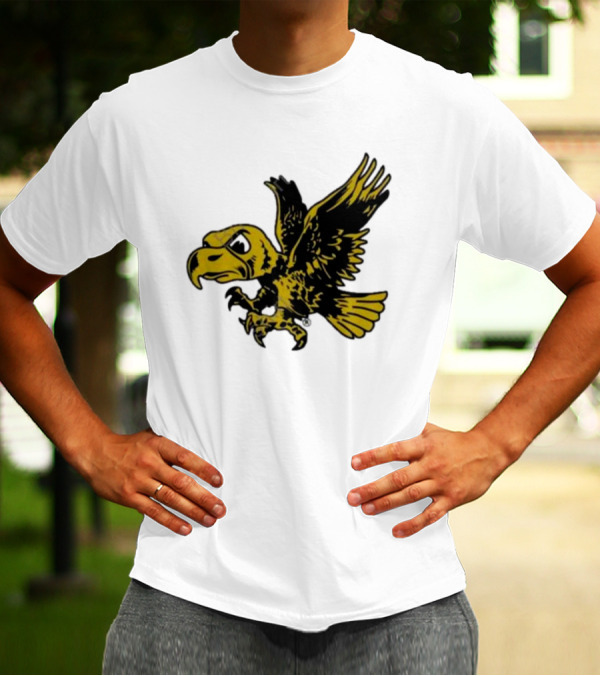 University Of Iowa Vintage Flying Herky Wall Decals T-Shirt